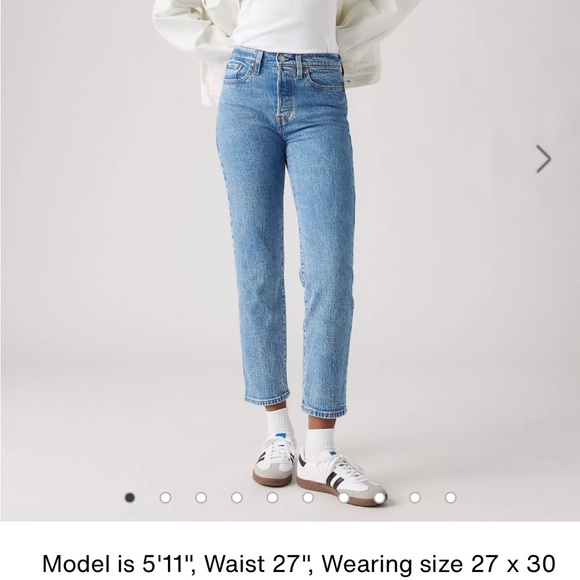 Levi's Wedgy High Rise Blue Jeans - Picture 4 of 4